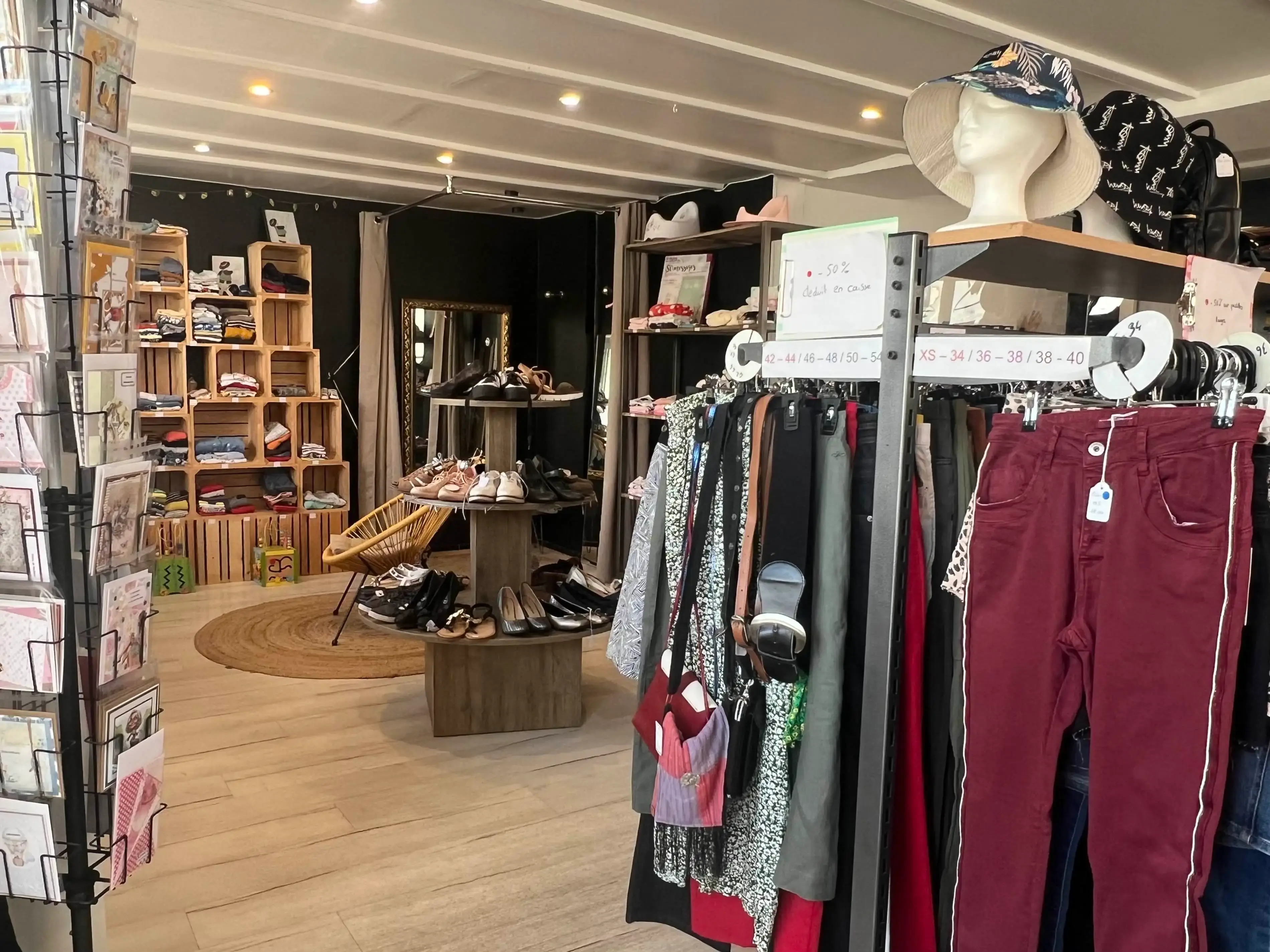 Intérieur de la boutique Les Affaires du Coin
